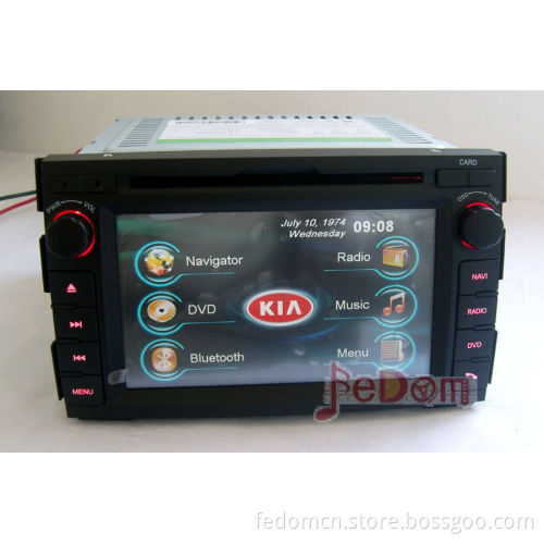 Hurry Run for Car Radio Multimedia DVD Player GPS Navigation Entertainment for KIA Ceed with Bluetooth iPod Connection Games Inside (C6227KC)